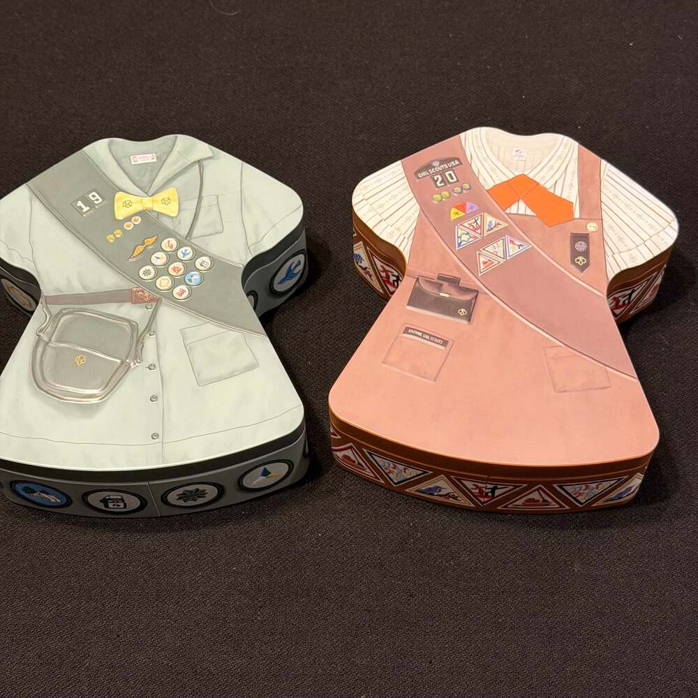 2019 & 2020 Limited Edition Girl Scout & Brownie Uniform Cookie Tins